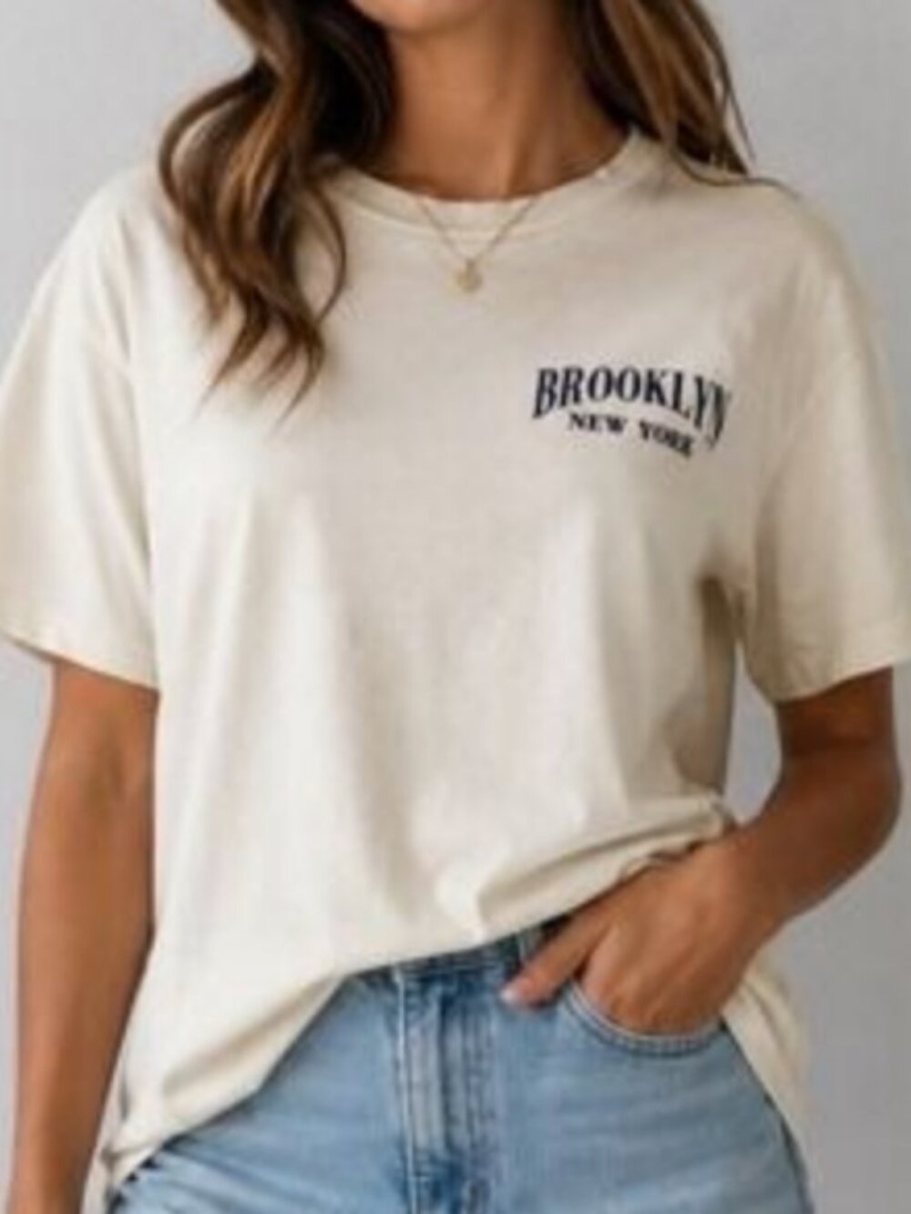 Brooklyn Crop Graphic Tee XL